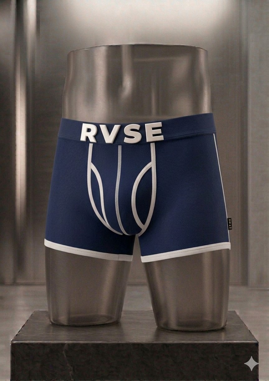 The Brief in Indigo / Ivory